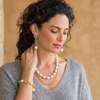 Golden Pearl Chain Bracelet | Cyrene Boutique