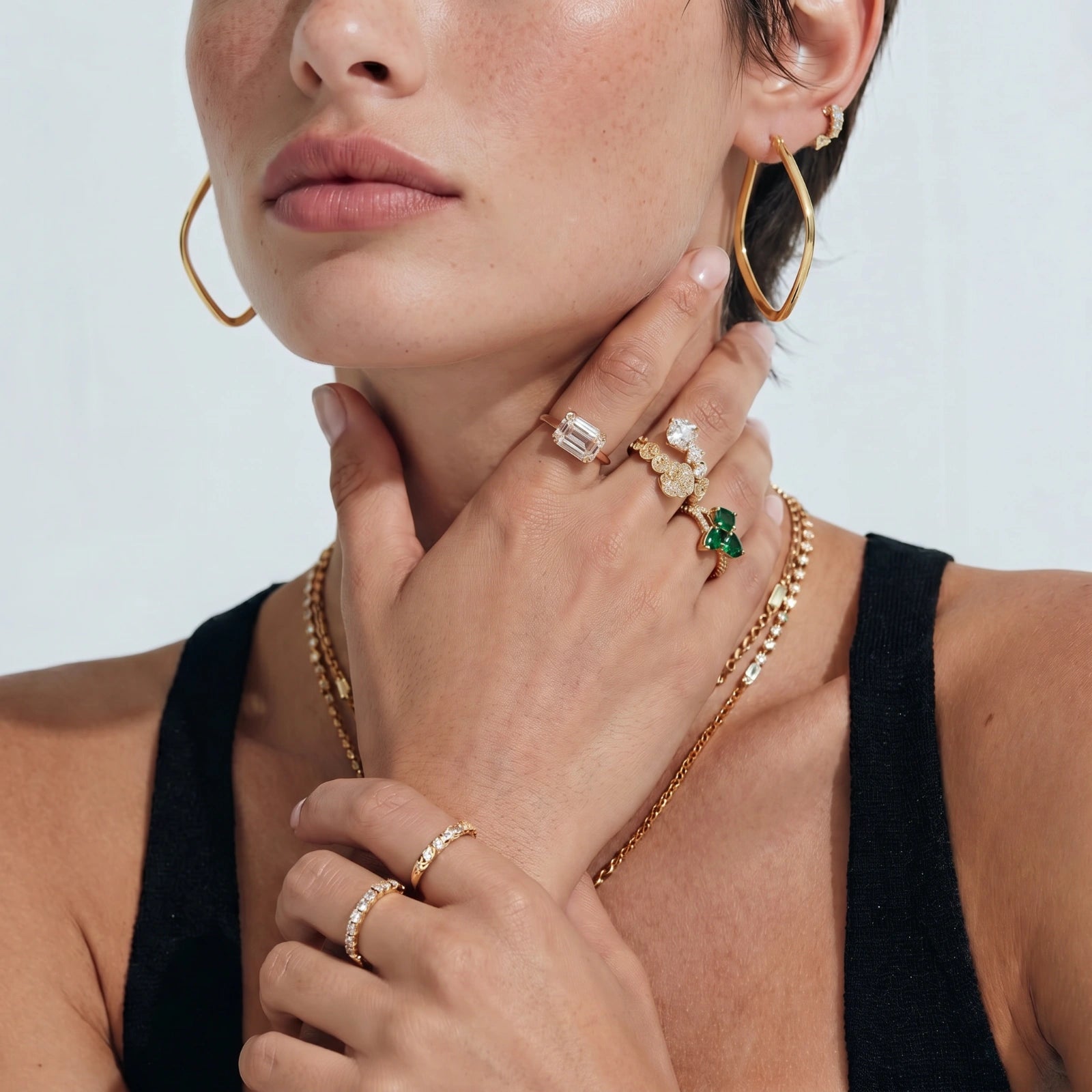 Geometry Class Hoops | Cyrene Boutique