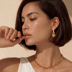 Sunburst Heart Huggie Earrings | Cyrene Boutique