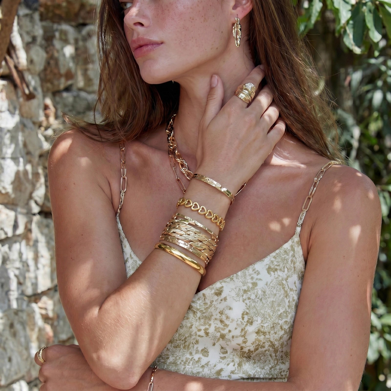 Linked Hearts Bangle | Cyrene Boutique