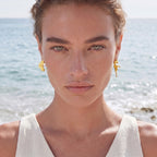 Coral Reef Asymmetrical Studs | Cyrene Boutique