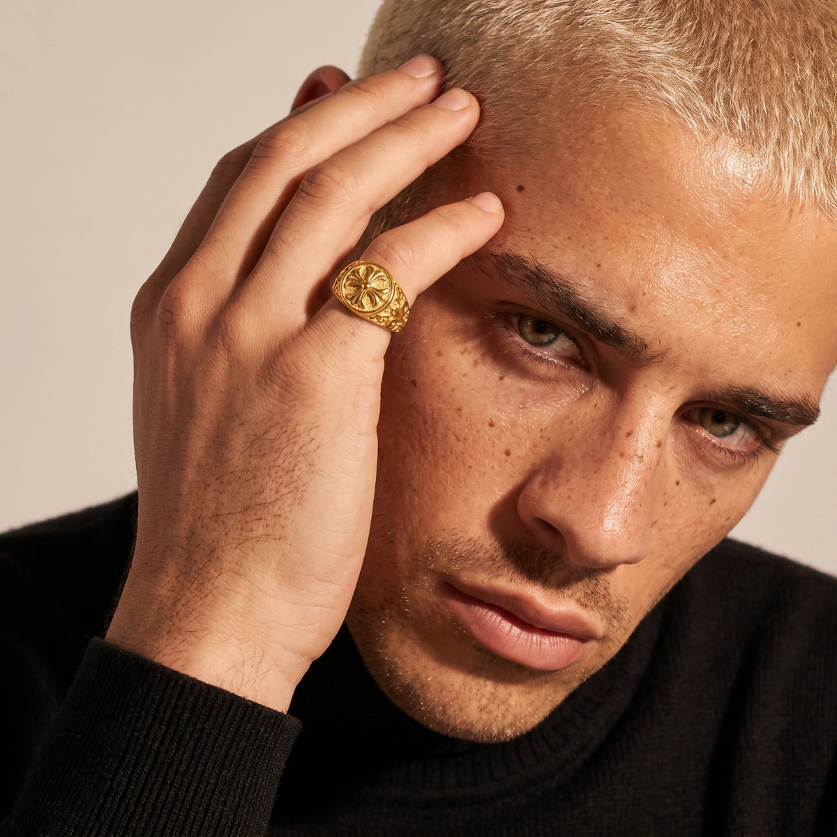 Cross Signet Ring | Cyrene Boutique