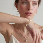 Golden Pearl Chain Bracelet | Cyrene Boutique